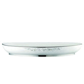 Diana Black 16" Deep Oval Platter, Platinum